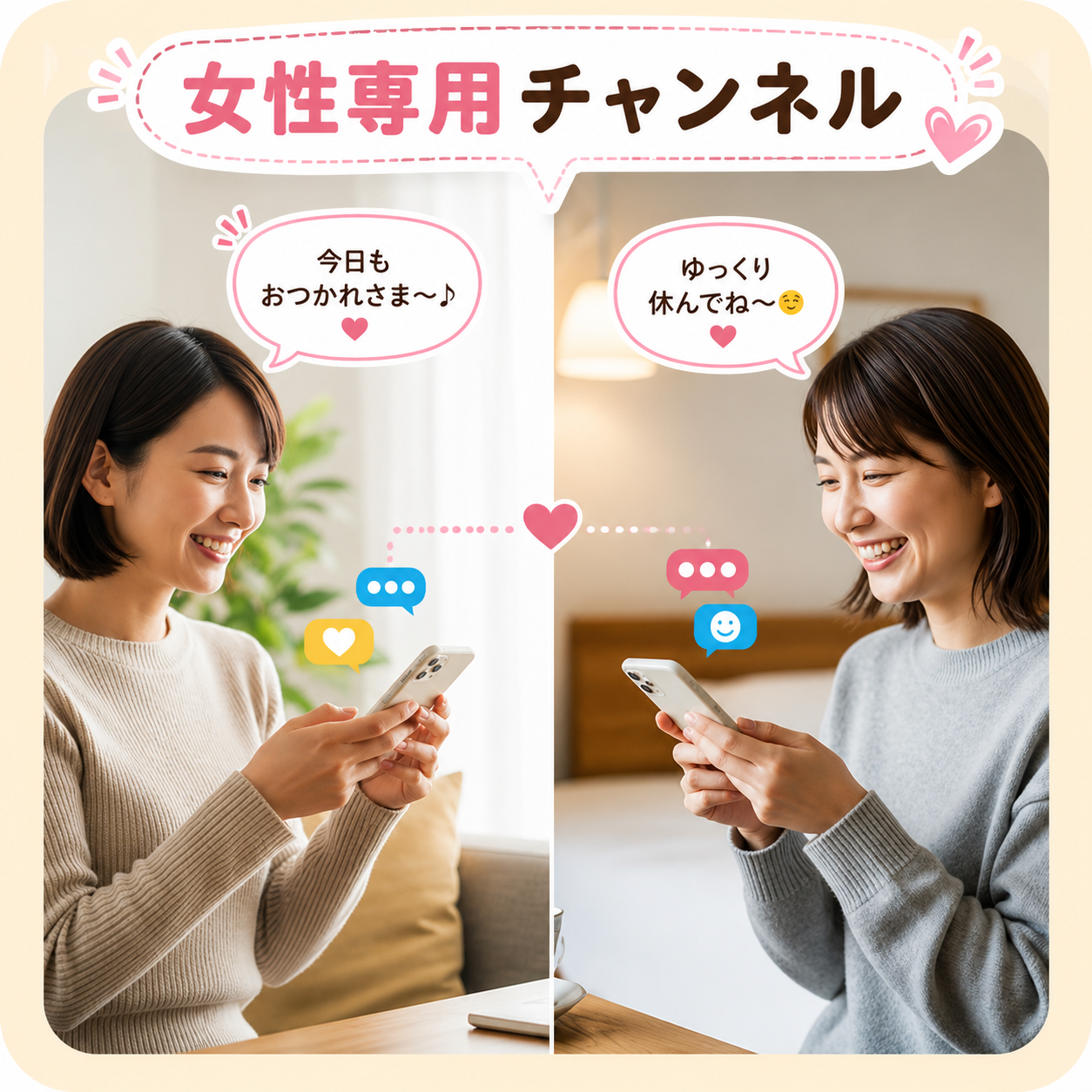 女性も入りやすいコミュニティ